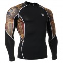 "Crossroad Skull" - FIXGEAR Second Skin Technical Compression Shirt .