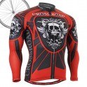 "Red Armor" - FIXGEAR Long Sleeve Cycling Jersey.