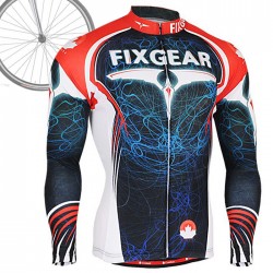 "Light Pilot" - FIXGEAR Long Sleeve Cycling Jersey.