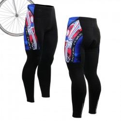 "The Skeleton" Red - FIXGEAR Long Cycling Pants.