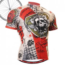 "Thorned Skull" - FIXGEAR Short Sleeve Cycling Jersey.