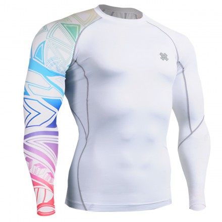 "Tribal Colors" - FIXGEAR Second Skin Technical Compression Shirt .