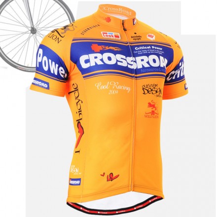 "CrossOrangine" - FIXGEAR Short Sleeve Cycling Jersey.