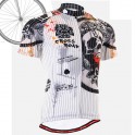 "Calavera Rayada" - Maillot Ciclismo Manga Corta FIXGEAR.