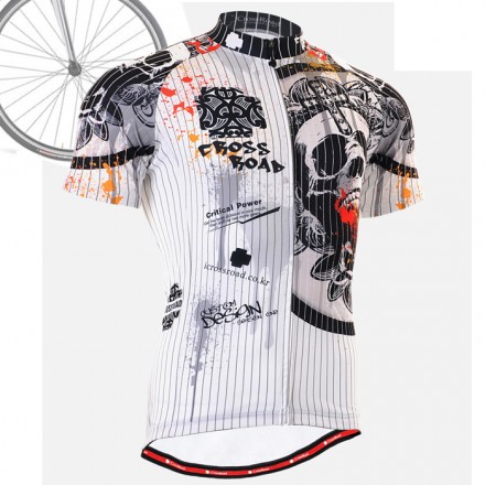 "Calavera Rayada" - Maillot Ciclismo Manga Corta FIXGEAR.