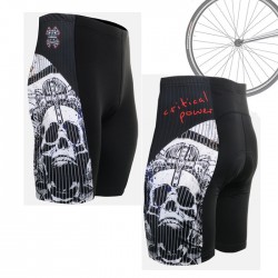 "Pinstripe Skull" - FIXGEAR Short Cycling Pants.