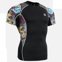 "The Comic" - FIXGEAR Short Sleeve Second Skin Technical Compression Shirt.