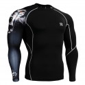 "Uni Canis Lupus" - FIXGEAR Second Skin Technical Compression Shirt .