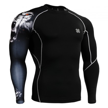 "Uni Canis Lupus" - FIXGEAR Second Skin Technical Compression Shirt .