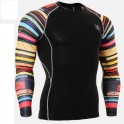 "Duo Black Rings" - FIXGEAR Second Skin Technical Compression Shirt .