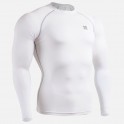 "WHITE FIX" Manga Larga - Camiseta Técnica de Compresión Segunda Piel FIXGEAR.