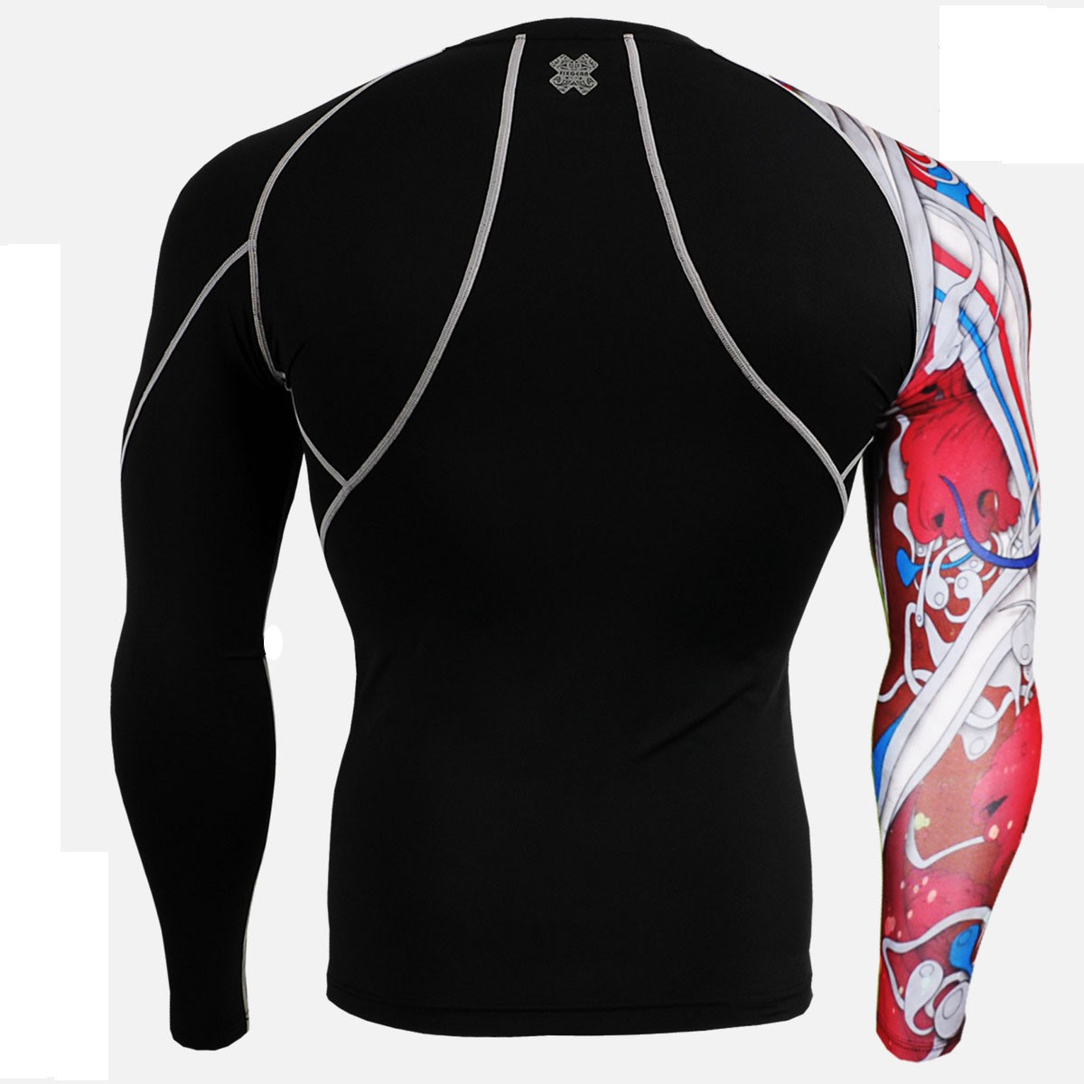 "Red Insides" FIXGEAR Second Skin Technical Compression Shirt Red.