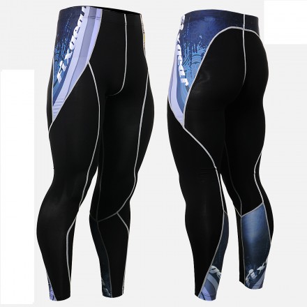 "Waves" - FIXGEAR Second Skin Technical Compression Tights .