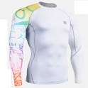 "White Asia" - FIXGEAR Second Skin Technical Compression Shirt .