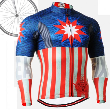 "Americanada" - Maillot Ciclismo Manga Larga FIXGEAR.