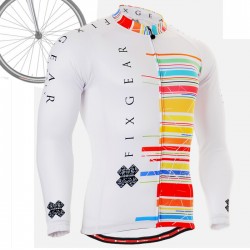 "CS3301" - FIXGEAR Long Sleeve Cycling Jersey.