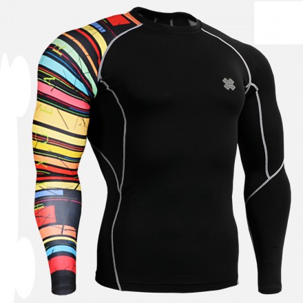 "Piruleta Negra" - Camiseta Técnica de Compresión Segunda Piel FIXGEAR.