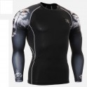 "Duo Canis Lupus" - FIXGEAR Second Skin Technical Compression Shirt .