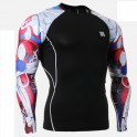 "Red Duo Insides" - FIXGEAR Second Skin Technical Compression Shirt.