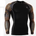 "Duo Crossroad Skull" - FIXGEAR Second Skin Technical Compression Shirt .