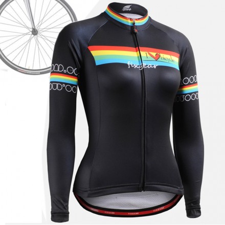 "Primario" MUJER - Maillot Ciclismo Manga Larga FIXGEAR.
