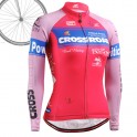 "CROSSROSA" MUJER - Maillot Ciclismo Manga Larga FIXGEAR.