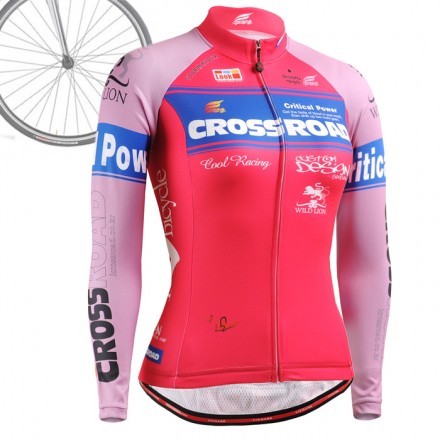 "CROSSROSA" MUJER - Maillot Ciclismo Manga Larga FIXGEAR.