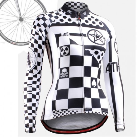 "CSW601" WOMAN - FIXGEAR Long Sleeve Cycling Jersey.