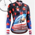 "CSW1001" WOMAN - FIXGEAR Long Sleeve Cycling Jersey.