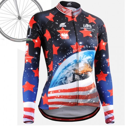 "CSW1001" WOMAN - FIXGEAR Long Sleeve Cycling Jersey.