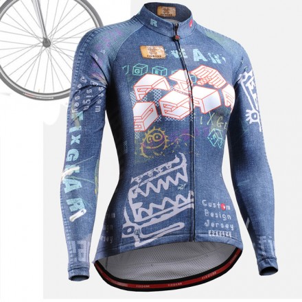"CSW1501" MUJER - Maillot Ciclismo Manga Larga FIXGEAR.