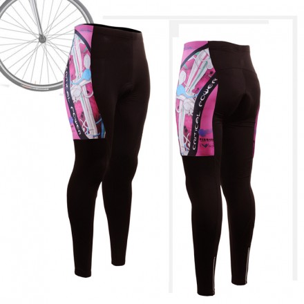 "THE SKELETON" PINK - WOMAN - FIXGEAR Long Cycling Pants.