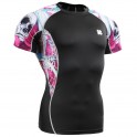 "The Skeleton" Pink - FIXGEAR Second Skin Technical Compression Shirt .