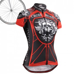 "Red Armor" WOMAN - FIXGEAR Short Sleeve Cycling Jersey.