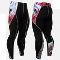 "The Skeleton" Red - FIXGEAR Second Skin Technical Compression Tights .