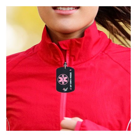 4id Colgante de Identidad Deportiva.