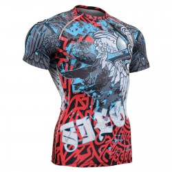 "The Chungo" FULL Short Sleeve - FIXGEAR Second Skin Technical Compression Shirt - Special MMA Design.