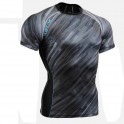 "Dark Traces" FULL Short Sleeves - FIXGEAR Second Skin Technical Compression Shirt .