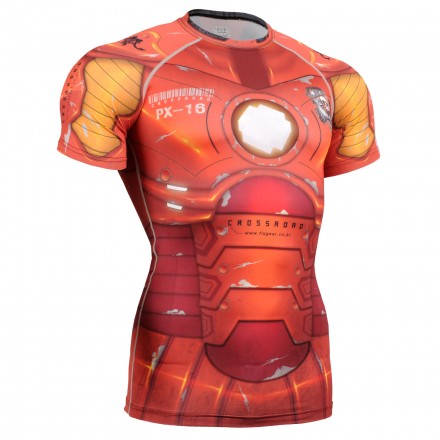 "Iron Fix" Short Sleeve - FIXGEAR Second Skin Technical Compression Shirt .