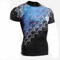 "Shooting Stars" Short Sleeve - FIXGEAR Second Skin Technical Compression Shirt .