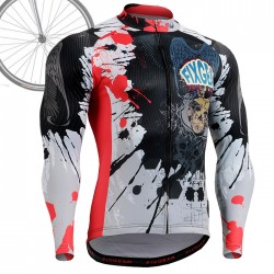 "The Comic" - FIXGEAR Long Sleeve Cycling Jersey.