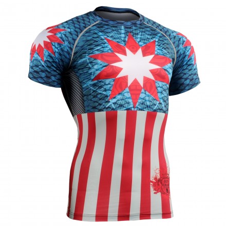 "Americanada" FULL - Camiseta Técnica de Compresión Manga Corta FIXGEAR.