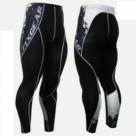 "Melted Skulls" - FIXGEAR Second Skin Technical Compression Tights .