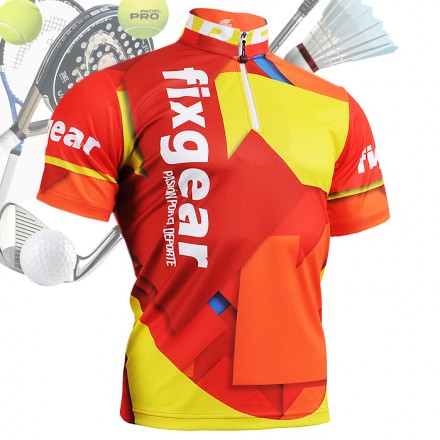 "Spain Passion" - Polo Casual 1/4 Cremallera - Manga Corta FIXGEAR.