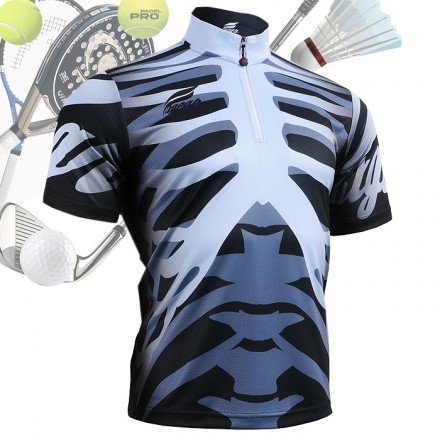 "Bones" - FIXGEAR Short Sleeve 1/4 Zip-up Casual Polo