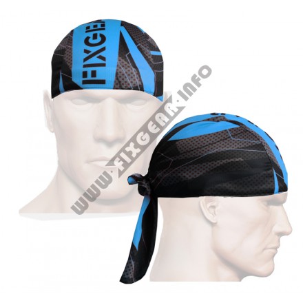 "Astillas" Cyan Azul - Bandana Ciclismo/Correr/Entrenar FIXGEAR.