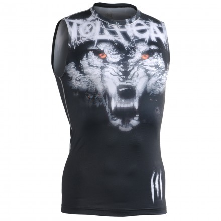 "Wolf Team" SIN Mangas - Camiseta Técnica de Compresión Segunda Piel FIXGEAR.