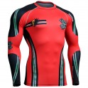 "DEAD RED" - FIXGEAR Second Skin Technical Compression Shirt.