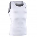 "WHITE FIX" Tirantes - Camiseta Técnica de Compresión Segunda Piel FIXGEAR.