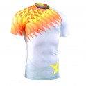 "Spain Passion" - FIXGEAR Short Sleeve Second Skin Technical Compression Shirt .